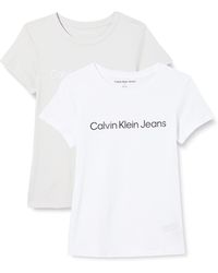 Calvin Klein - Institutional Logo 2-pack T-shirt - Lyst