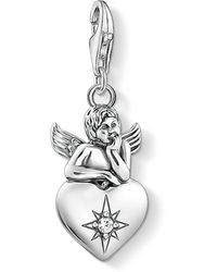 Thomas Sabo - Ciondolo a forma di angelo custode con cuore in argento 1735-643-14 - Lyst