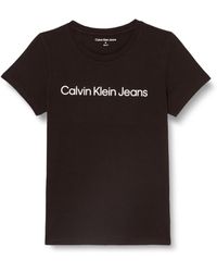 Calvin Klein - Jeans Donna T-Shirt iche Corte Confezione da 2 Institutional Logo Tee Scollo Rotondo - Lyst