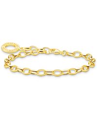 Thomas Sabo - Charm Bracelet Classic Gold 18k Yellow Gold Plating - Lyst