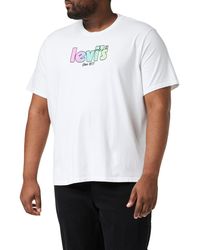 Levi's - Ss Relaxed Fit Tee Camiseta Hombre Poster Logo Decay White - Lyst