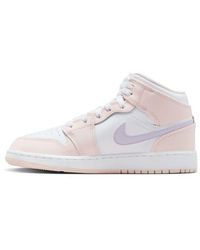 Nike - Air Jordan 1 Mid Gs Pink Wash Fd8780-601 Maat - Lyst