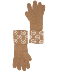 Michael Kors - Circle Logo Knit Cuffed Gloves - Lyst