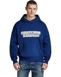 G-Star RAW - Graphic Loose Knitted Hoodie - Lyst