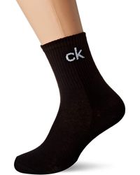 Calvin Klein Short Crew 1p Modern Logo Keira Calcetines - Negro