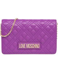 Love Moschino - Borsa a tracolla lettering logo - Lyst