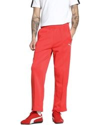 PUMA - S T7 Always On Relaxed Track Pants Red Size L - Lyst