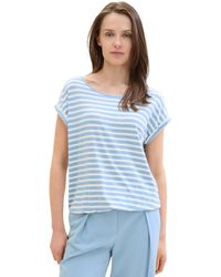 Tom Tailor - Basic Blusen-Top mit Muster - Lyst