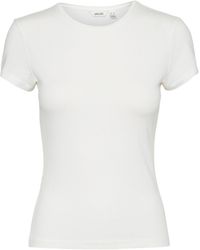 Vero Moda - Vmines Fiona SS O-Neck Top VMA Noos T-Shirt - Lyst