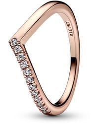 PANDORA - Anillo Timeless 182394c01-52 Deseo Mitad - Lyst