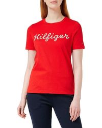 Tommy Hilfiger - Rope Puff Print Short-sleeve T-shirt Crew Neck - Lyst