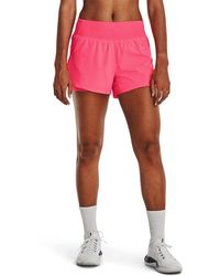 Under Armour - S Woven 2 In 1 Shorts Pink M - Lyst