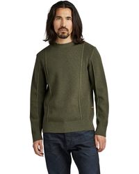 G-Star - Structure Knitted Pullover - Lyst