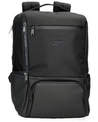 Reebok - Roger Casual Laptop Backpack 15.6" Black 30x41x15cm Polyester With Faux Leather Details 18.45l By Joumma Bags - Lyst