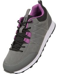 Mountain Warehouse - Breathable & Mesh Lined Sneakers With Lightweight Rubber Outsole - Best For Autumn & Outdoors Grey S Shoe Size 4 - Lyst