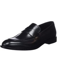 Geox Leather U Saymore E Loafers in Black for Men - Save 18% - Lyst