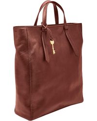 Fossil Luna Leather Backpack Purse 