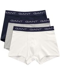 GANT - Trunk 3-Pack Boxershorts - Lyst