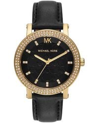 Michael Kors - Orologio Analogico al Quarzo Donna con Cinturino in Pelle MK4896 - Lyst