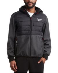 Reebok - Lightweight Hooded Weather Resistant Jacket For With Nylon Quilted - Lyst