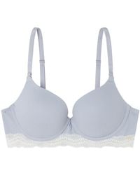 Women'secret - Cotton Collection 1 Gorgeous Sujetador Push up algodón Azul - Lyst