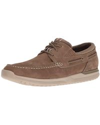 rockport 3 eye oxford boat shoe