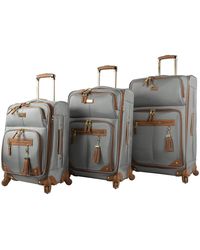 Steve Madden - Lightweight 24 Inch Expandable Softside Suitcase - Mid-size Rolling 4-spinner Wheels Checked - Lyst