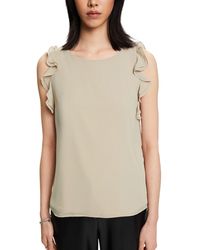 Esprit - Collection Chiffon Blouse Met Ruches - Lyst