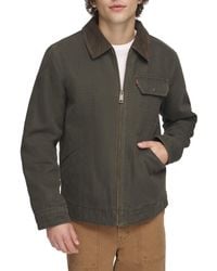 Levi's - Cotton Field Jacket With Corduroy Collar - Lyst