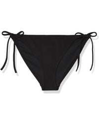Calvin Klein - String Side Tie Bikini Bottoms With Logo Badge - Lyst