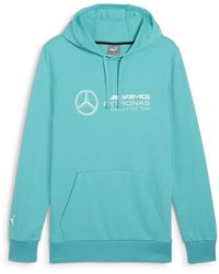 PUMA - Mercedes-amg Petronas Essentials Fleece Hoodie Kapuzenpullover - Lyst