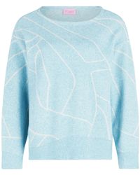Betty Barclay - Strickpullover mit Jacquard Patch Mint/Beige,46 - Lyst