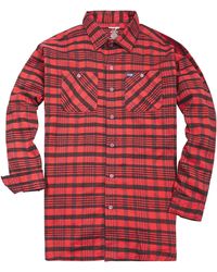 Wrangler - Big And Tall Flannel Shirt For – S Button Down Plaid - Lyst