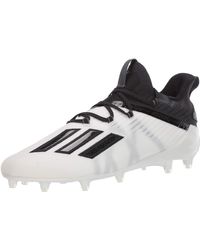 adidas S American Football Shoes in Black/Silver Metallic/White (White) for  Men | Lyst