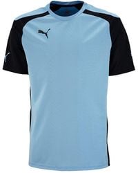 PUMA - Short Sleeve Crew Neck Blue Black S Speed T-shirt 701906 51 - Lyst