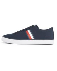 Tommy Hilfiger - Core Stripes Mesh Low Top Vulcanized Sneakers Voor - Lyst