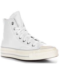 Converse - Baskets Blanches Chuck 70 Leather Blanc 42-1/2FR - Lyst