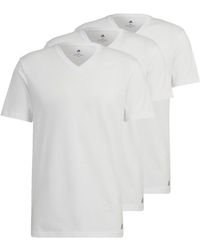 adidas - S Active Core Cotton V Neck T-shirt White S - Lyst