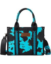 Wrangler - Cow Print Tote Bag Handbags And Purses For Western Crossbody Bags For With Adjustable Strap - Lyst