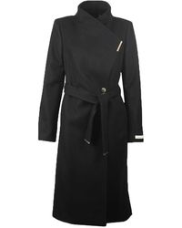 Ted Baker - Wmo-rose-midi Length Belted Wool Wrap Coat - Lyst