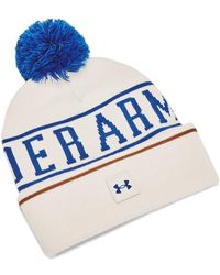 Under Armour - S Halftime Pom Pom Beanie Beany Summit White S - Lyst