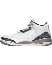 Nike - Air Jordan 3 Retro Summit White/Fire Red 'Cement Grey' - Lyst