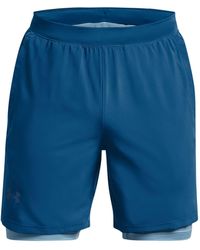 Under Armour Ua Launch Run 2-in-1 Shorts in Blue for Men