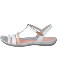 Clarks - Tealite Grace Leather Sandals In White Standard Fit Size 3 - Lyst