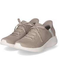 Skechers - Slip da donna in tessuto Elevated Motion Taupe - Lyst