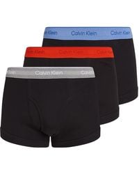 Calvin Klein - Calzoncillos bóxer Hombre Pack de 3 Trunks con Logotipo en la Cintura - Lyst