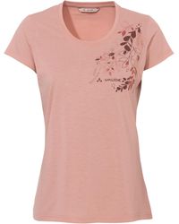 Vaude - T-Shirt SE Abelia Print T-Shirt Soft Rose 42 - Lyst