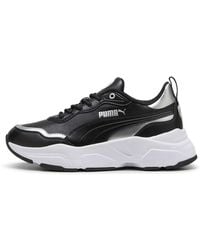 PUMA - Sneakers Cassia Rose Metallic Dream 36 Black Silver Matte White Metallic Gray ┃Baskets pour s - Lyst
