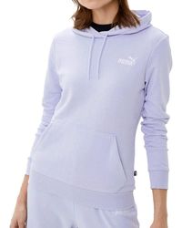 PUMA - Essential Tr Hooded Sweatshirt Mauve - Lyst