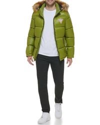 Guess - Warm Rain Resistant Puffer - Lyst